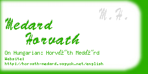 medard horvath business card